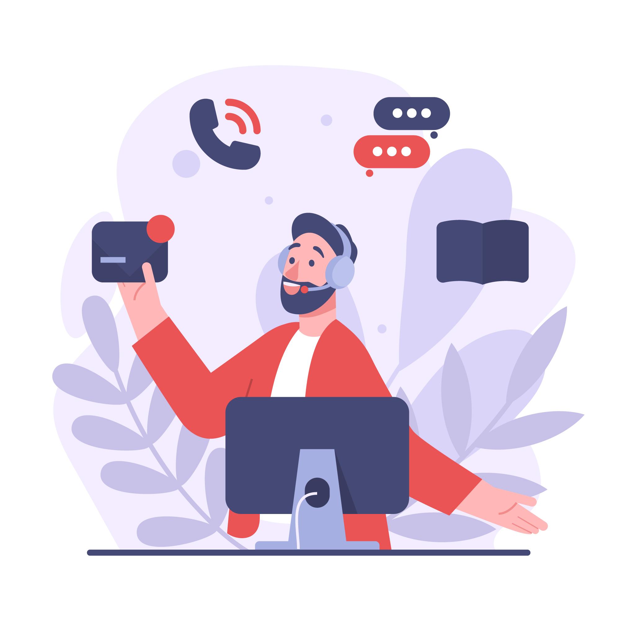 Contact illustration